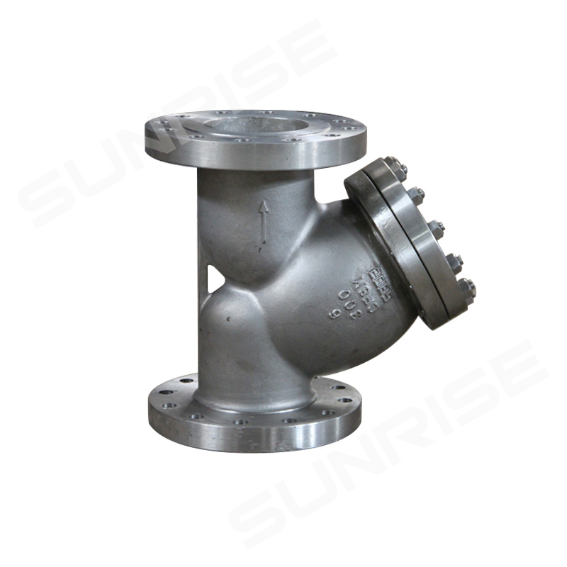 Y-Strainer Size 6inch, CL300, Flange RF End, Body Material:ASTM A351 CF8M;Mesh 40; Plug Material: ASTM A182 F304