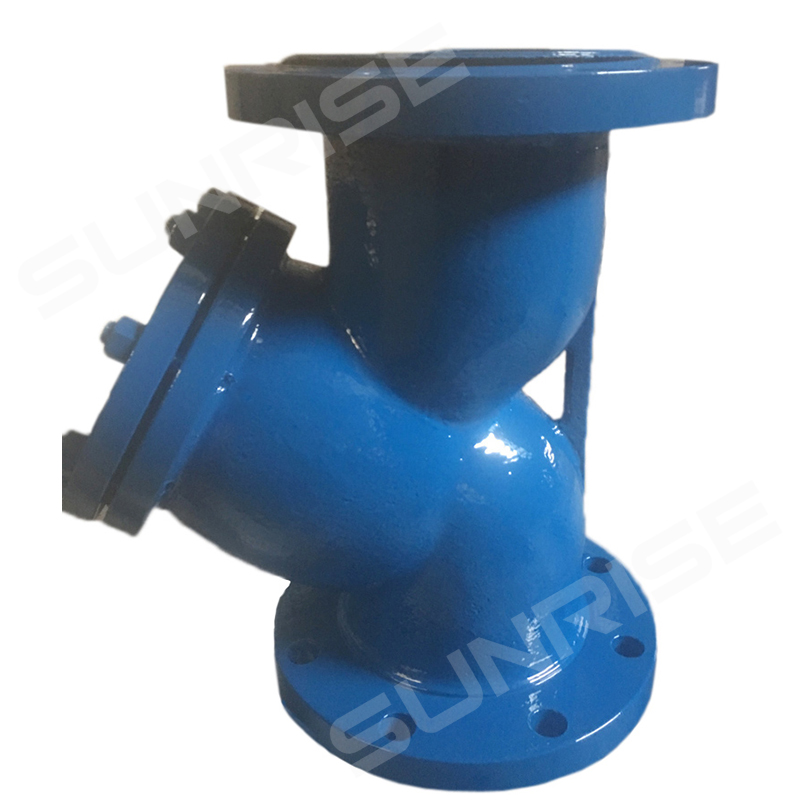 Y-TYPE STRAINER, ASTM A216 WCB,DN150, PN25, MESH40, FLANGE RF END CONNECT, SCREEN : SS304