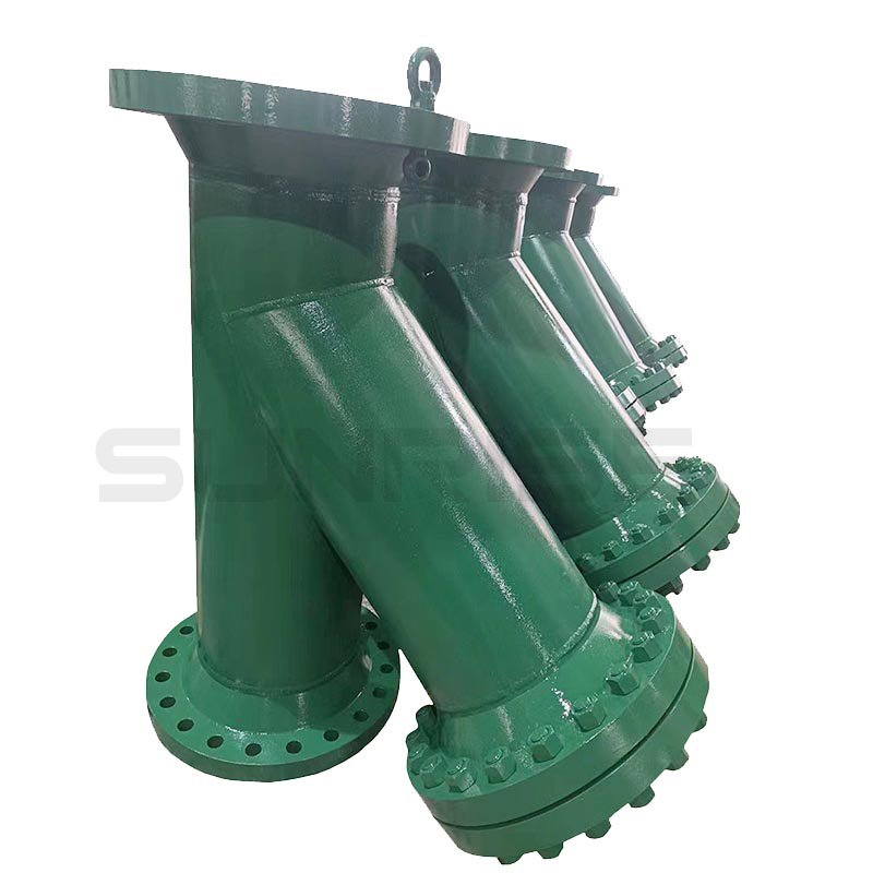 Welding type Y-Strainer Size 12INCH, CL150,Flange RF End, Body Material:ASTM A216 WCB;Mesh 60;Plug Material: ASTM A105