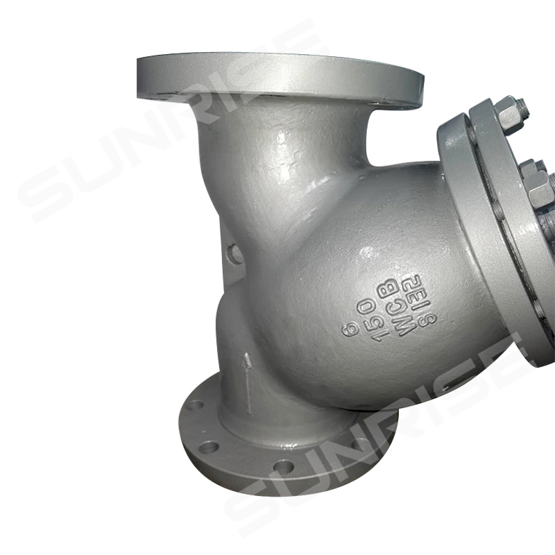Y-strainer 6 INCH CL150, Flange RF End, Body A216WCB; Plug material: ASTM A105; Mesh : 40 Micron